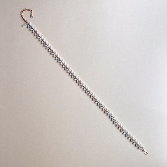 Stunning Vintage 1980s Faux Pearls Belt (M/L)